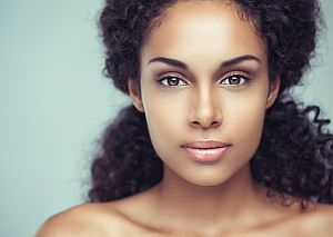 Permanent makeup colors for ethnic skin tones: African American Woman